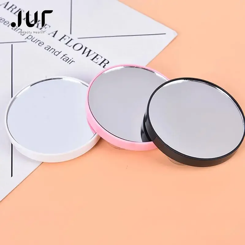 5-facher 10-facher Vergrößerungsspiegel mit Saugnapf, Mitesser-Vergrößerungsspiegel für Badezimmer, tragbarer runder Make-up-Spiegel