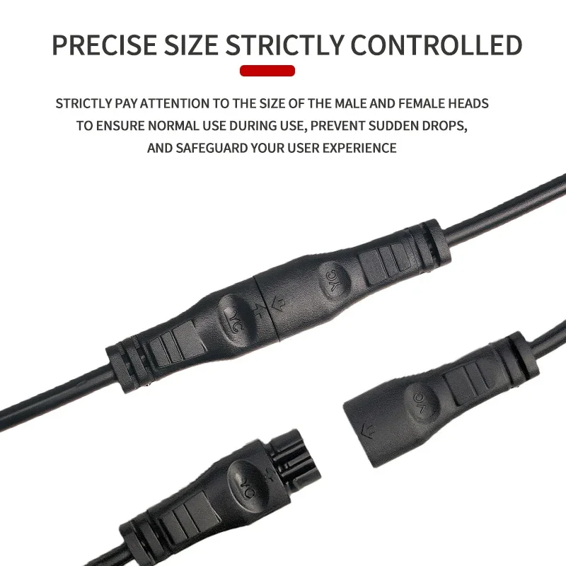 

5PCS DC Connector- Cable for LED Panel Light 3Pin Wire with Tinned Flat Plug 24AWG for Power Supply Household Appliances