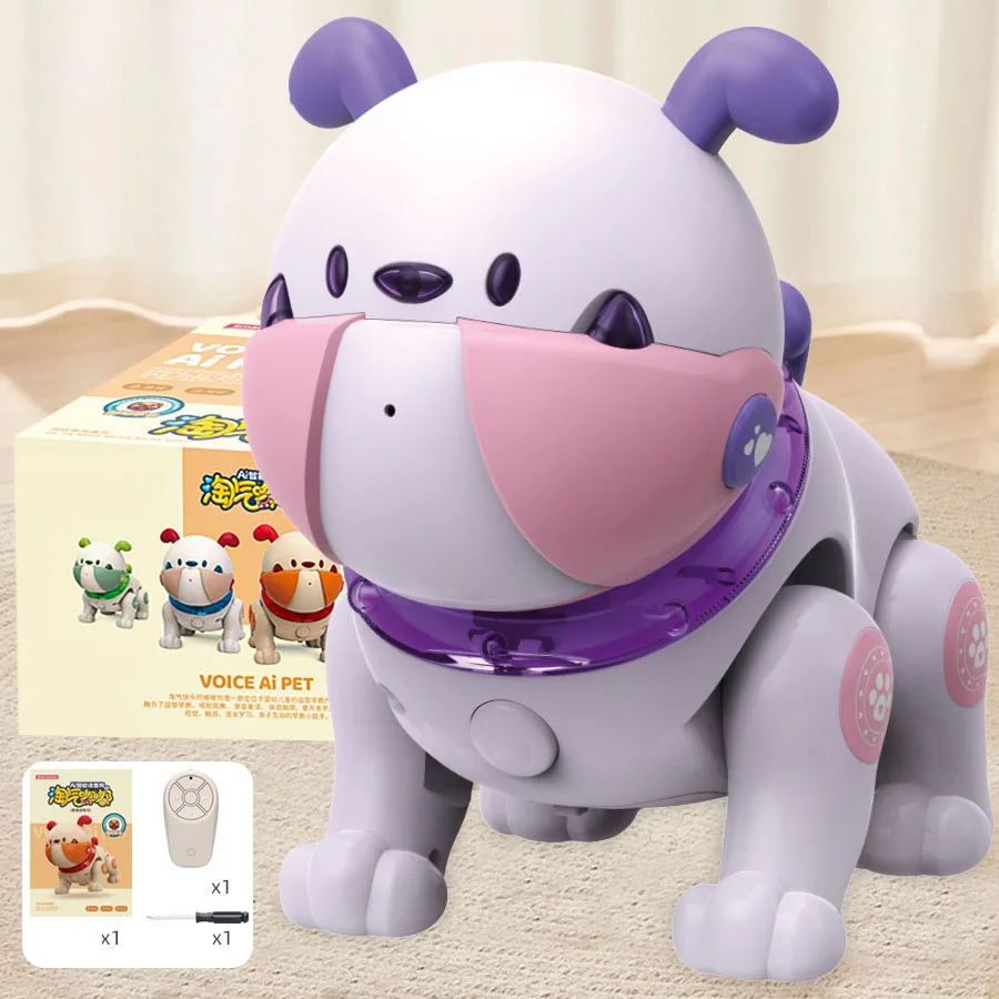 Jouets électroniques pour animaux de compagnie, chiot mignon, capteur tactile, interactif, mécanique, chien, musique, danse, enregistrement, répétition, jouet télécommandé