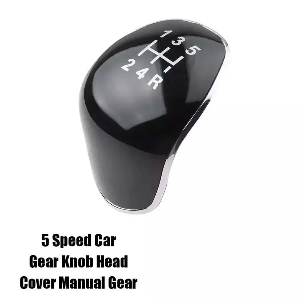 

5 Speed Car Gear Knob Head Cover Cap Manual Gear For Ford For Fiesta For Focus ABS Black Gear Knob Cap Car Accessories