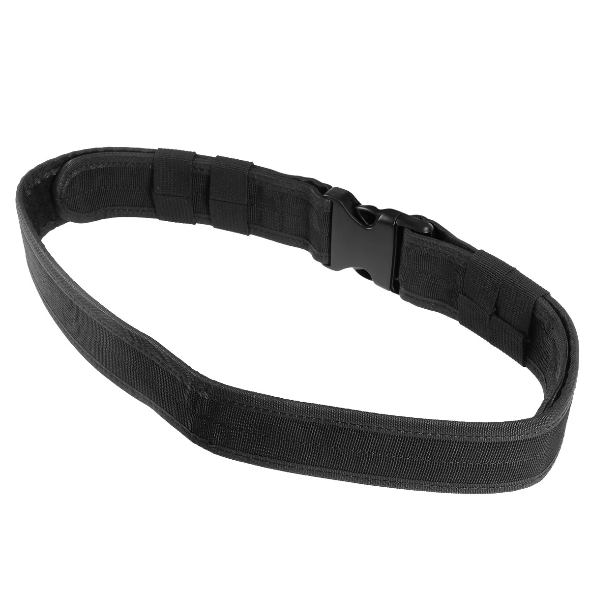 

Utility Belt Black Adjustable Nylon Quick Release Buckle Durable Combat Gear For Outdoor Hunting