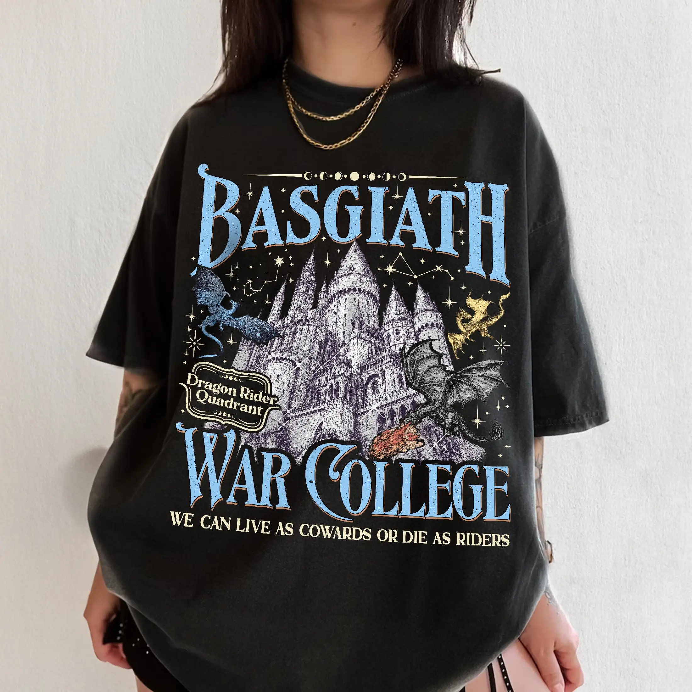 Basgiath War College Fourth Wing TShirt, Rider Quadrant Violet , Die As Riders Fantasy Bookish Tee, Dragons Book Lover T-shirt