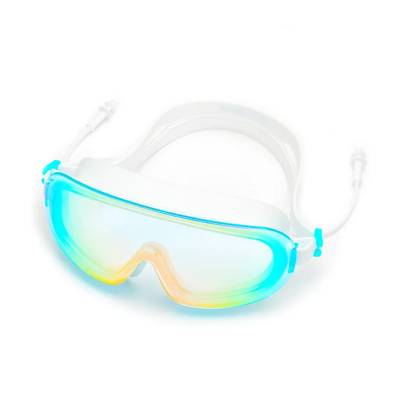 lunettes-de-natation-unisexes-a-grande-monture-anti-buee-etanches-avec-bouchons-d'oreille-en-silicone-protection-electroplaquee-pour-la-natation-et-le-fitness