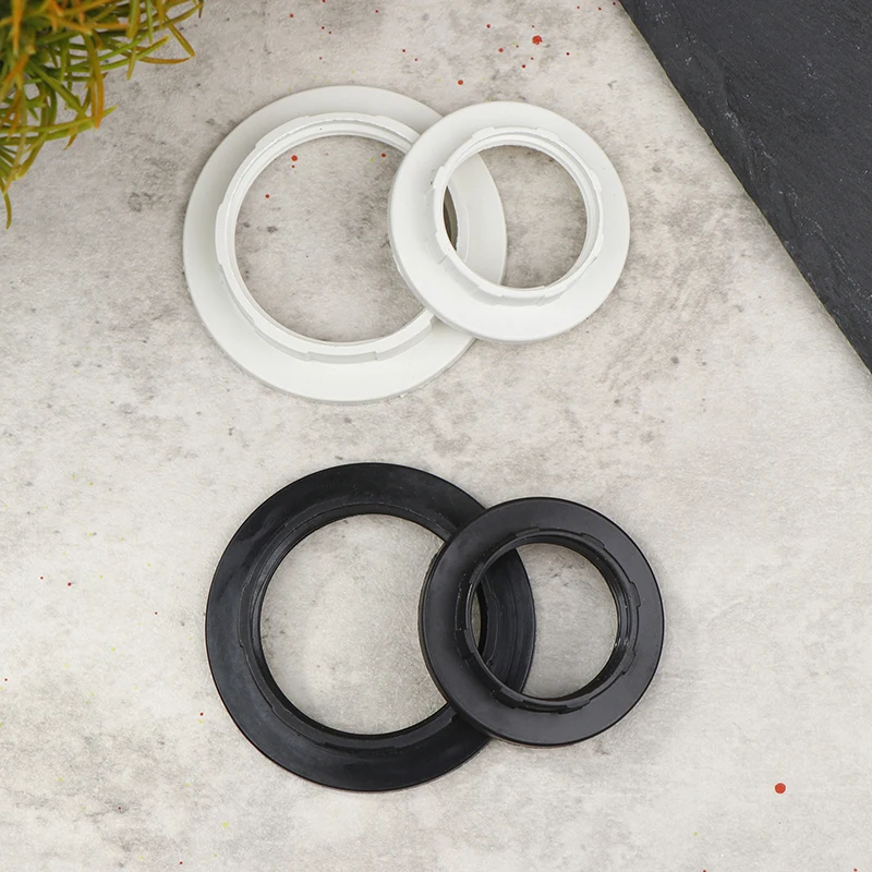 5pcs New Lamp Holder Outer Ring Plastic Outer Ring Lamp Holder Ring Fixing Rings