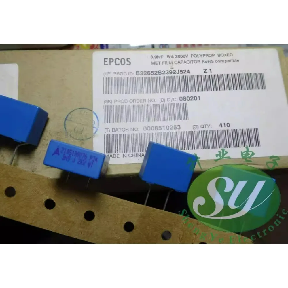 

10PCS EPCOS 0.0039uf/2000v 3.9nf 3900pf 392 Brand New 8mm Film Capacitor B32652S2392J