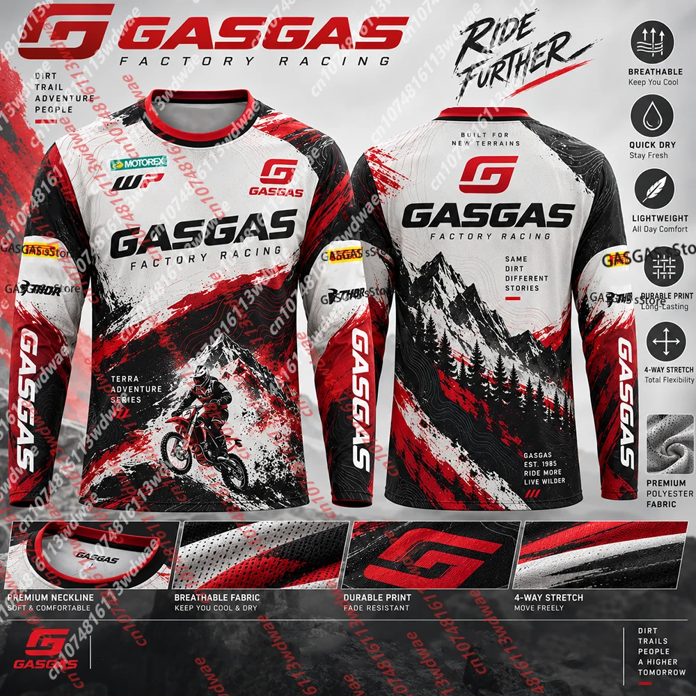 GASGAS 공장 직영 레이싱용 남성용 모토크로스 저지 - Cycling Gear Jersey 리뷰 및 가격