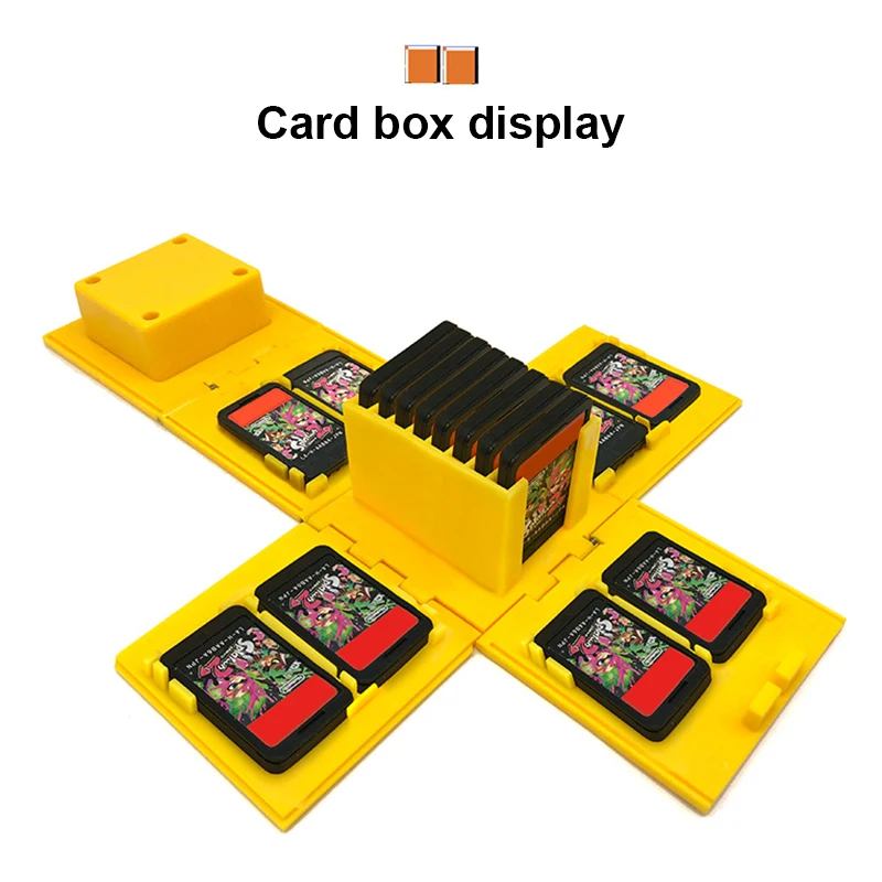 BANGSHE-Boîte de cartes de jeu Cube, compatible avec Nintendo Switch, stockage de cartes de grande capacité, étui d'évaluation pour Switch OLED, 16 en 1