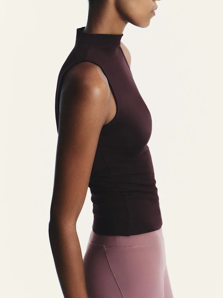 Herbst 2025, Damen Faion, schmale Passform, hoher Kragen, Svel-Top, vielseitige Neuankömmlinge, Strickkleidung, geeignet für alle Gelegenheiten