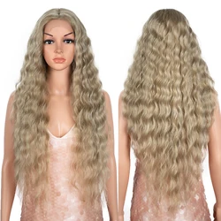Synthetic Lace Front Wig Baby Hair Wig Long Wavy 30