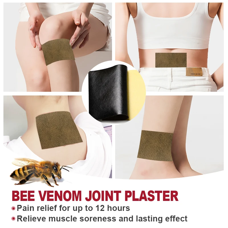 5pcs Bee Venom Joint Treatment Patch Arthritis Analgesic Plaster Meniscus Sciatica Pain Back Pain Sticker Relax Muscles A007