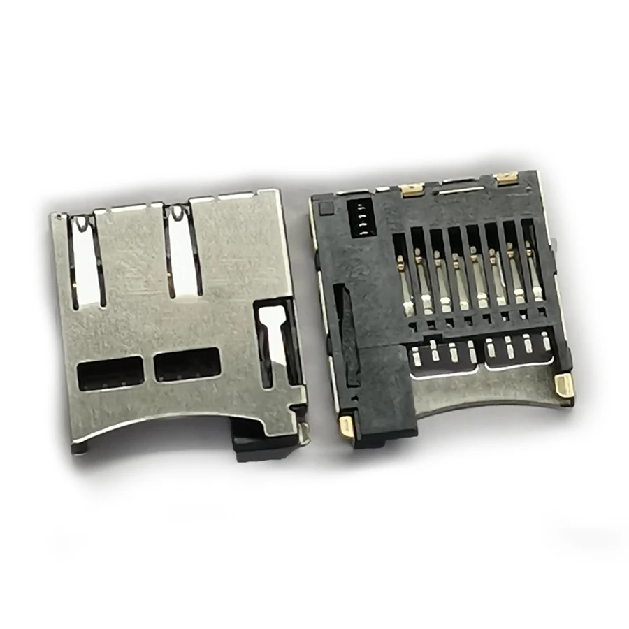 20PCS/Lot Micro TF/SD Card Holder Connector 8P/8Pin Dual-Compression-Tablet Self-Push  For Memory