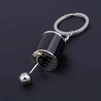 Mini Turbo Turbocharger Keychain Car-styling Keyring Gear Gearbox Pendant Keychain Stick Knobs Keyring Shift Metal Key Ring