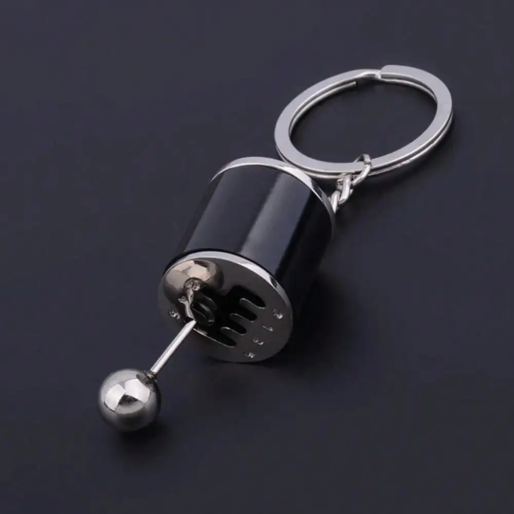 Mini Turbo Turbocharger Keychain Car-styling Keyring Gear Gearbox Pendant Keychain Stick Knobs Keyring Shift Metal Key Ring