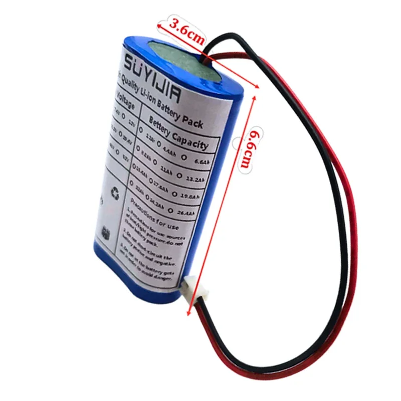 New 2S1P 18650 Rechargeable Lithium Battery Pack 3500mAh 7.4V Suitable for Power Tools Toys Speakers LED Lighting Built-in BMS