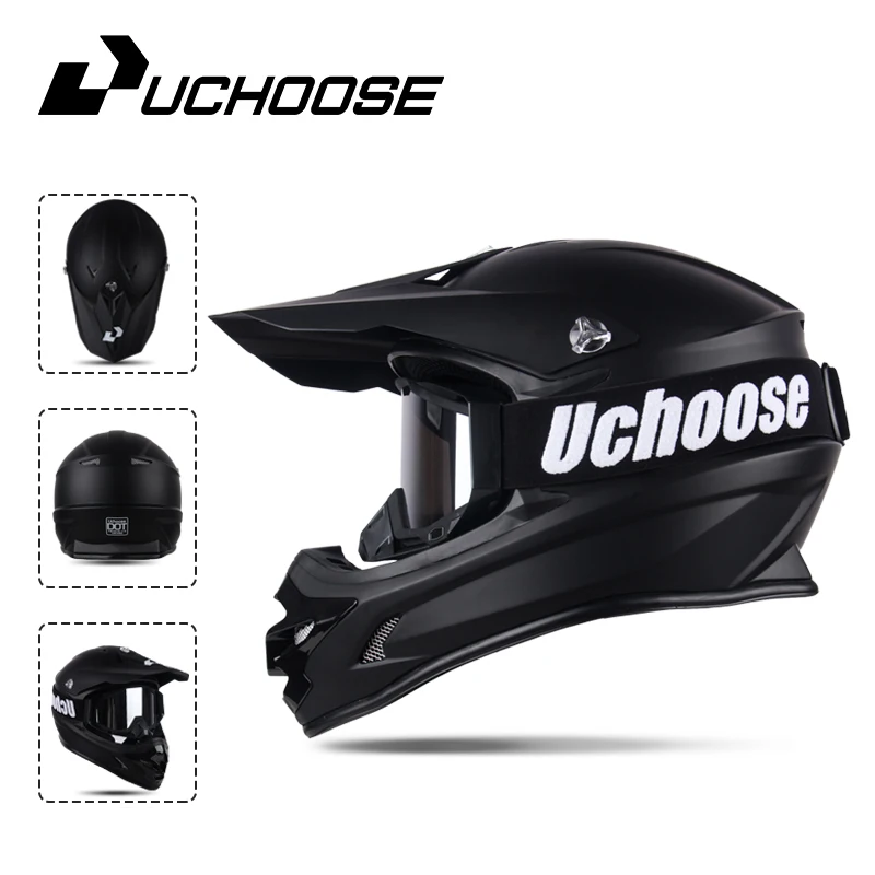 Kaski DOT Motocross Kask Cross Downhill Soporte Casco Off Road kask wyścigi klasyczny motocykl oryginalne gogle Enduro