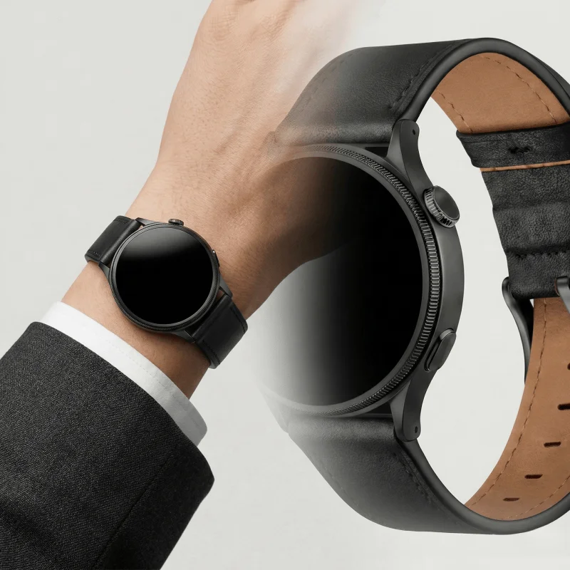 22mm 20mm Leder-Uhrenarmband für Huawei Watch GT 2 3 46mm 42mm Armband Correa Sportarmband für Samsung Galaxy Watch 7/6/5/4/3