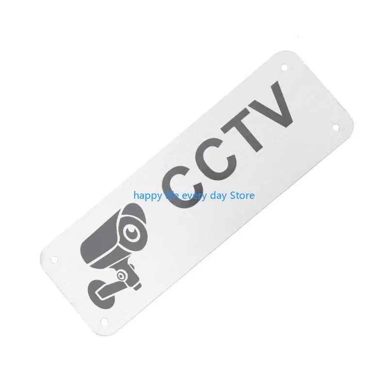 

T8UC Pack of 5 Video Sign 14.8x5cm Self-Adhesive Aluminium CCTV In Operation Sign Video Private