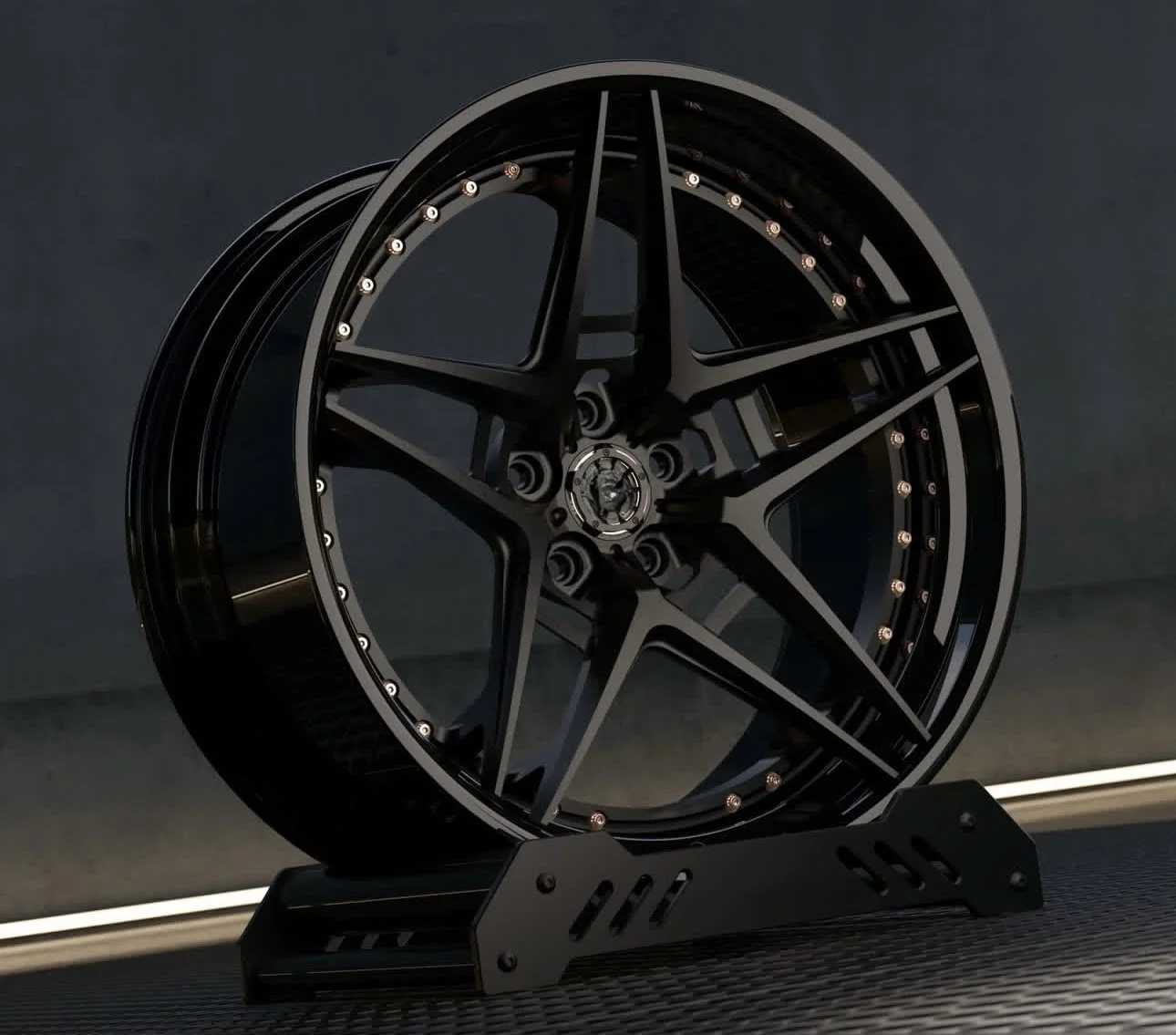 

High Quality Forged Wheel Rims 17 18 19 20 21 Inch PCD 5*114.3/120 New1/ 2 Piece Passenger Car Wheels 6061-T6