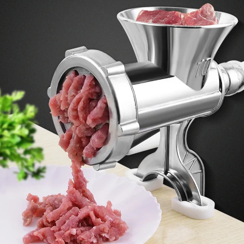 Multifunktionale manuelle Fleischmühle für Küche und Fabrik, Metall-Fleisch- und Geflügelzerkleinerer sowie Wurstwerkzeug für den Haushalt