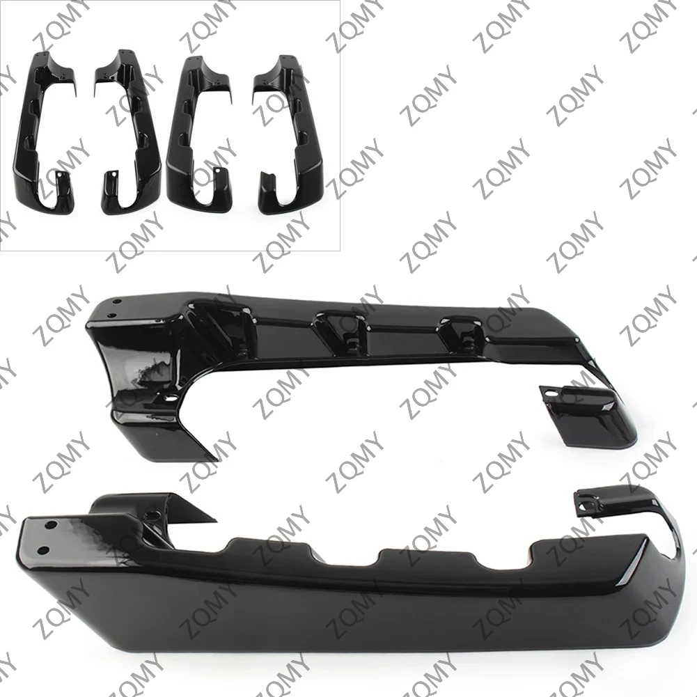 Motorcycle ABS plastic Hard Stretched Saddlebag Extension For Harley Davidson Touring Street Glide Road King FLH FLT 2014-2023