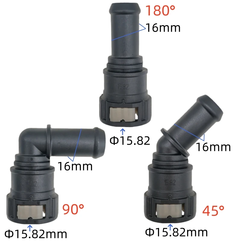 15.82 16mm auto fastner plastic double-sided button large-sized automotive fuel line quick connector for oil circuit 1PCS