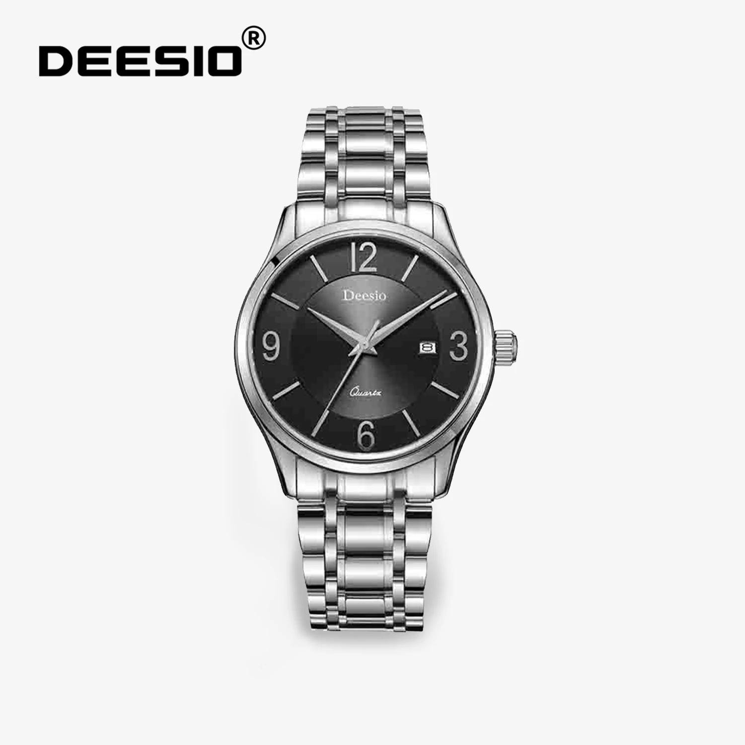Deesio N30 Quartz Watch Classics Fashion Bussiness Wristwatch Men Waterproof Steel Band Calendar Watches for Wrist Luxury Clock