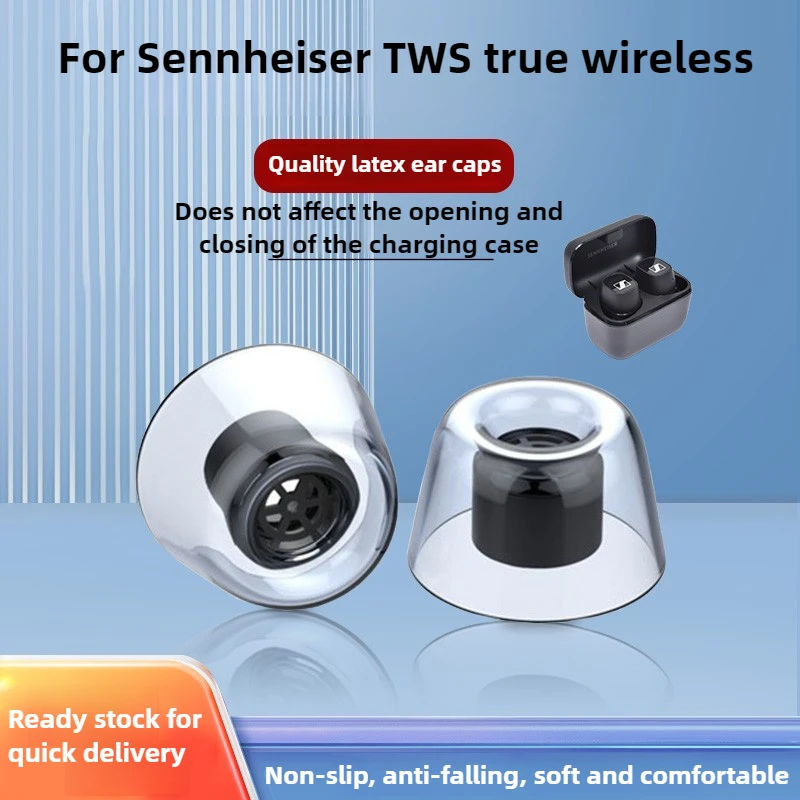 Almohadillas de látex para auriculares Sennheiser MOMENTUM 1/2/3/4 TWS CX400BT CX500 CX Plus, cubiertas intrauditivos inalámbricas verdaderas, tapones para los oídos, tapón antipolvo