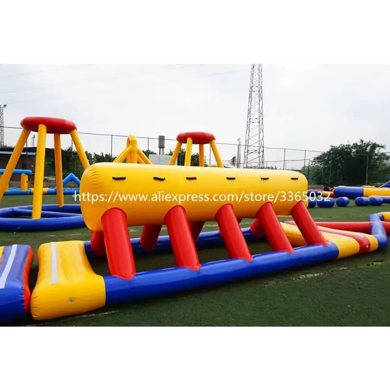 Trampolín inflable de alta calidad para saltar, juegos de parque acuático flotante, parque acuático inflable gigante para adultos