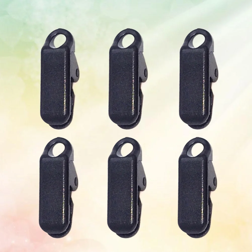 

6Pcs Clamp Tarp Clips Awning Clamp Set Tent Snaps Camping Tent Tighten For Outdoors (Black)