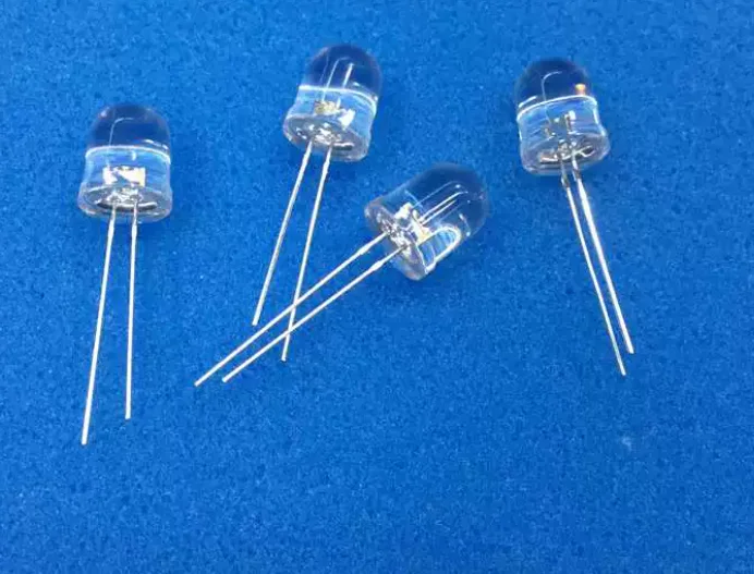 10PCS Water Clear Bead Light Emitting Diode 10MM LED Transparent DIP Red Yellow Green Blue Warm White RGB Bright F10 YUFO10FMM