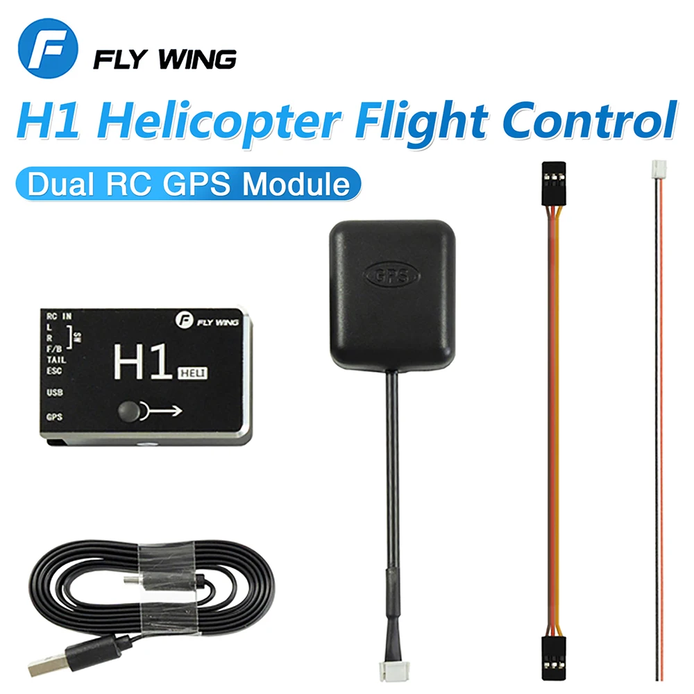 FLY Wing H1 RC GPS Helicopter Flight Controller 6CH Flybarless for FW450 FW450L Helicopter rc gyro