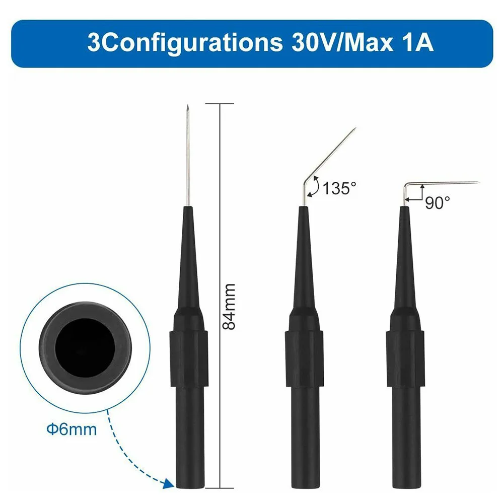 

30pcs Electrical For Testing Kit with Multimeter Back Probes and For Alligator Clips for Circuit Diagnostics and Maintenance