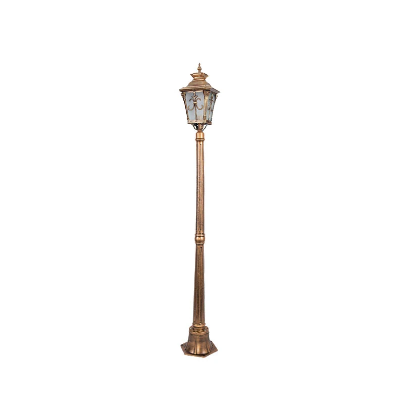 (≈ 1.8Mm) Vintage Lawn Lamp Outdoor Waterproof Courtyard European Street Lamp Landscape Outdoor Villa Garden Single Head