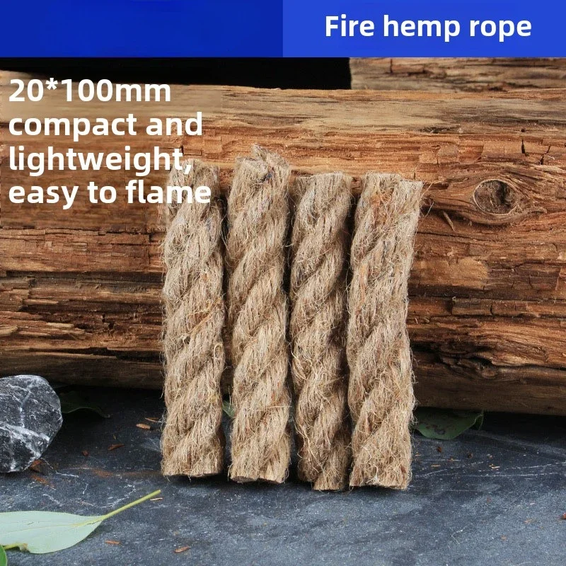 

Outdoor Portable Emergency Fire Camping & Picnic Wood Burning Fireplace Wax Rope Fire Building Tools Wax Rope Outdoor Tools