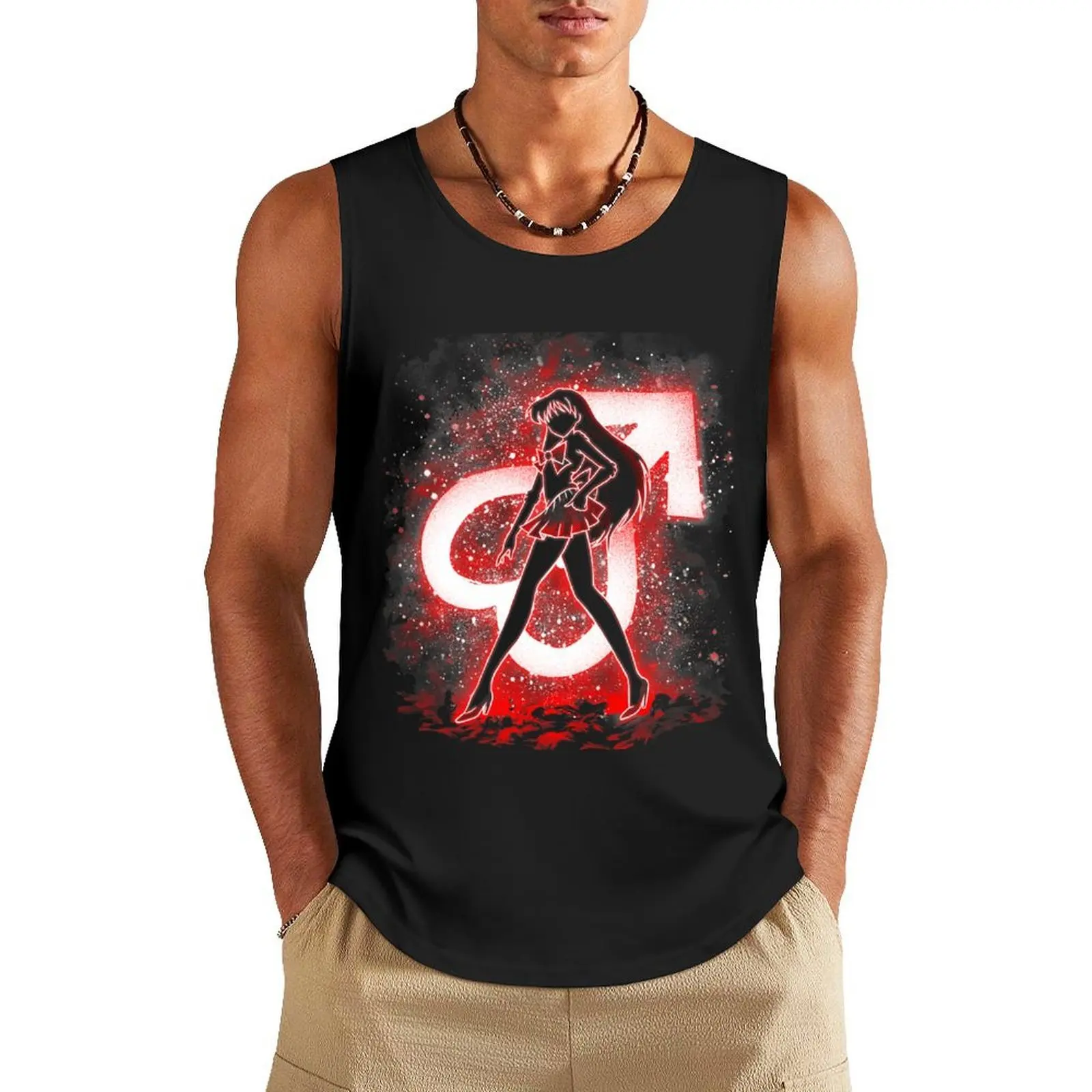 

Warrior Mars Tank Top Man sleeveless shirt t-shirt for man Vest