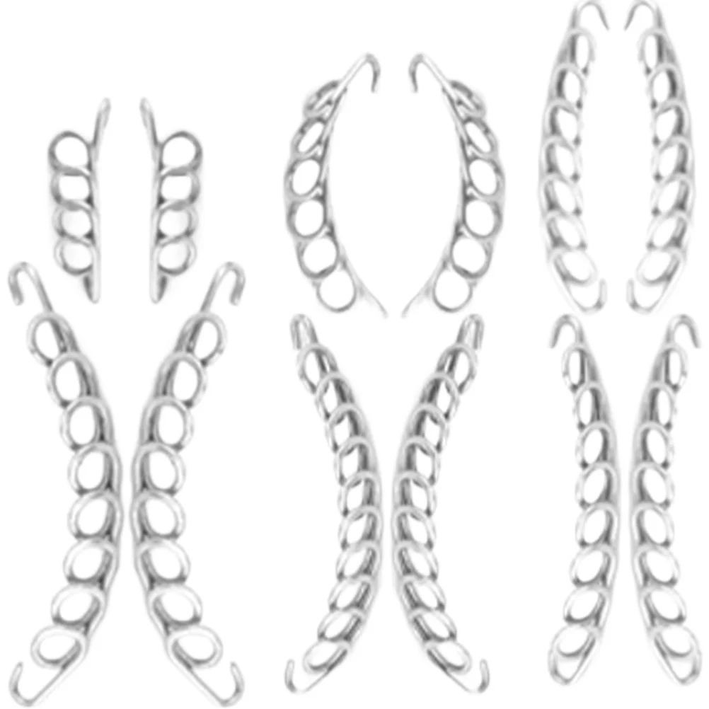 12 pezzi strumento di riparazione del dispositivo per il trattamento delle unghie strumenti per filo dell'unghia del piede per uso domestico piccolo metallo professionale