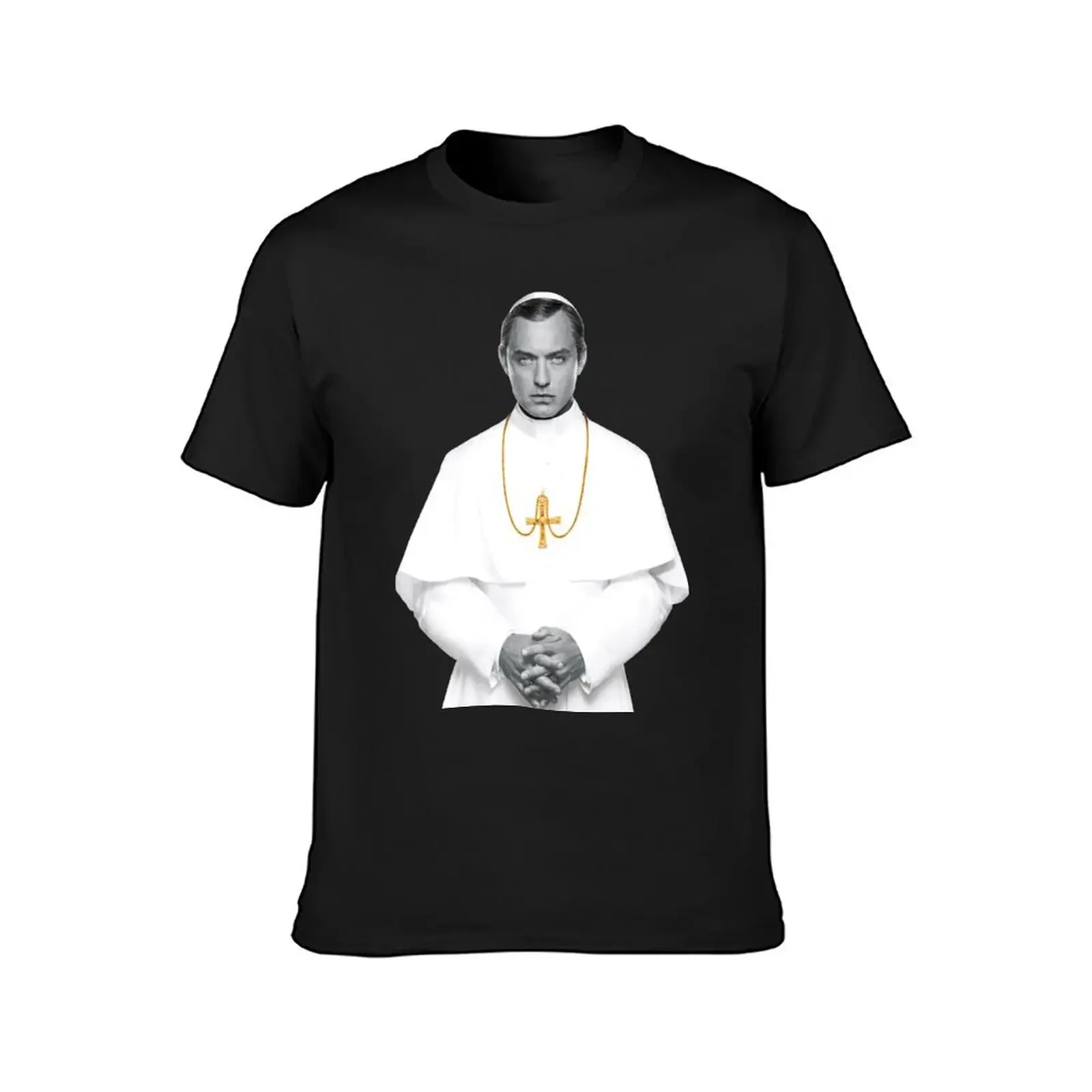 Lenny Belardo - Young Pope Pius XIII - Jude Law T-Shirt cotton graphic tees anime Short sleeve tee mens big and tall t shirts