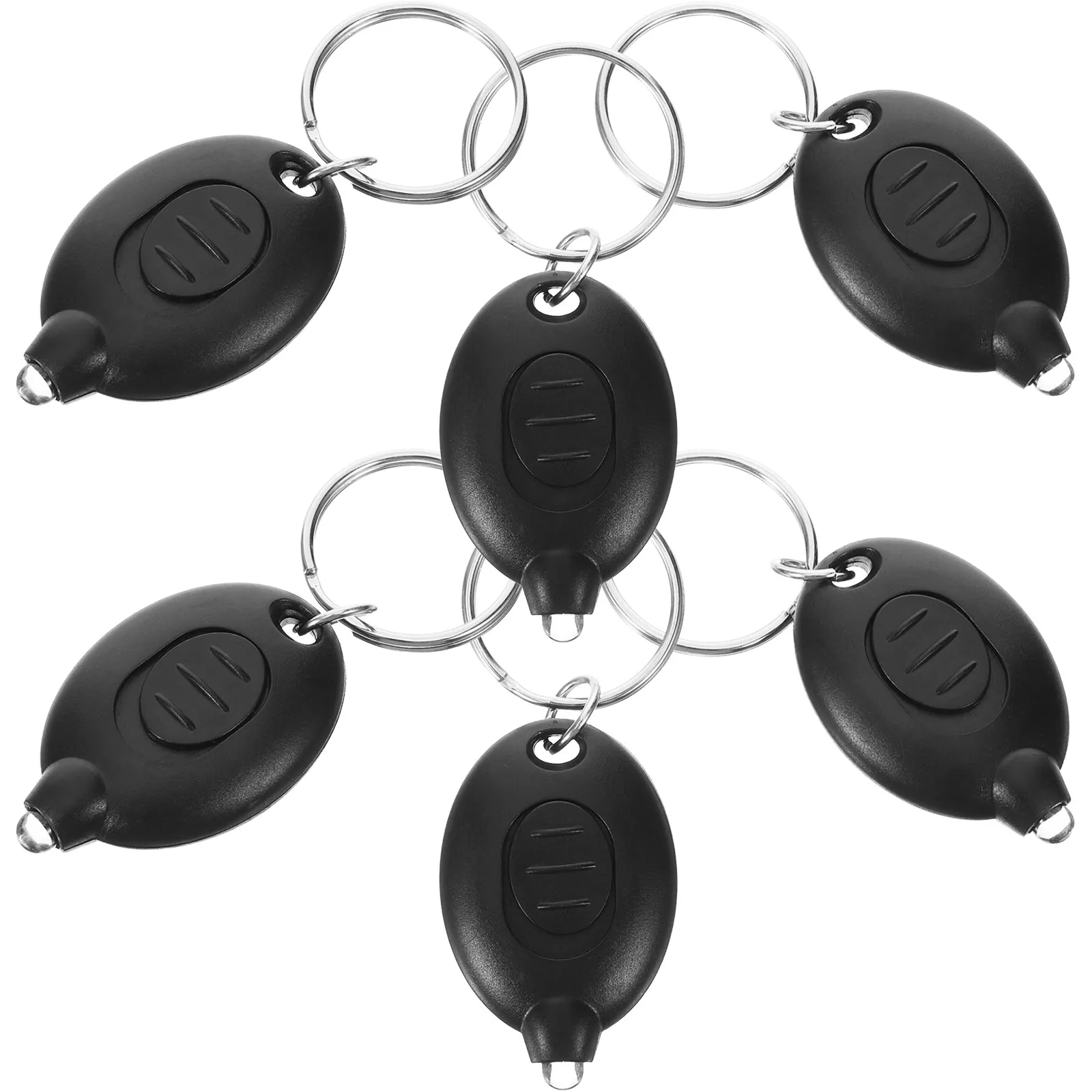 

6pcs Mini Keychain Flashlight For Outdoor Camping Hiking Emergency Portable Led Torch Small Security Light Keyring Lamp