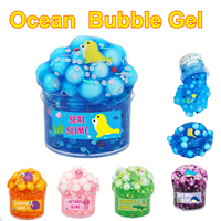 70ml Crystal Ocean  Bubble Gel Slime Str Relief Fong Glue Squeezable Slime Adult Decompression Bubble Box Decorations