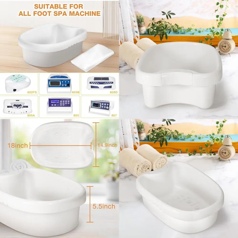 

Durable Ionic Foot Detox Basin with 100 Liners for All Detox Machines