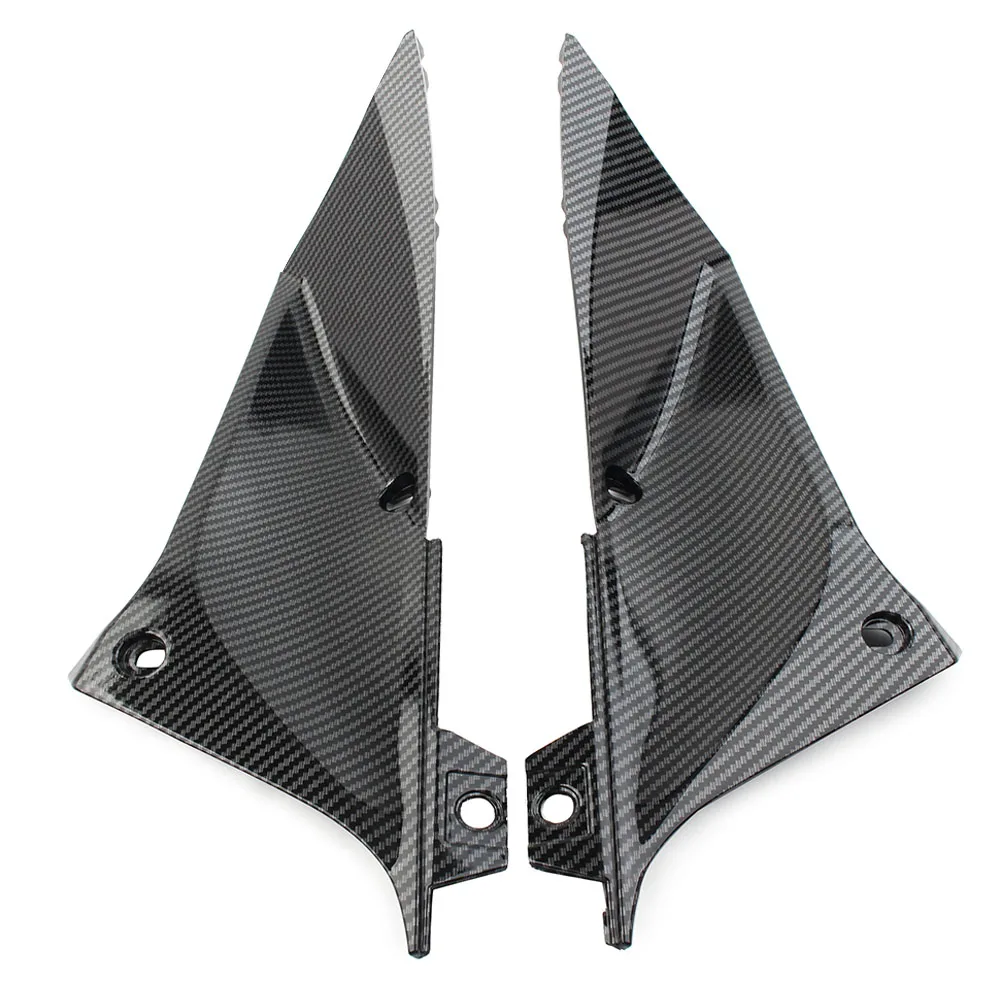 2Pcs Motorbike Side Air Duct Cover Fairing Insert Part Carbon Fibre For Yamaha YZF R1 2002 2003