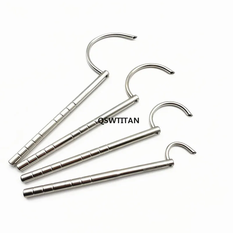 4pcs/set Wire Guider Wire Passers Stainless Steel Bone Wire Guider Veterinary Orthopedics Instrument