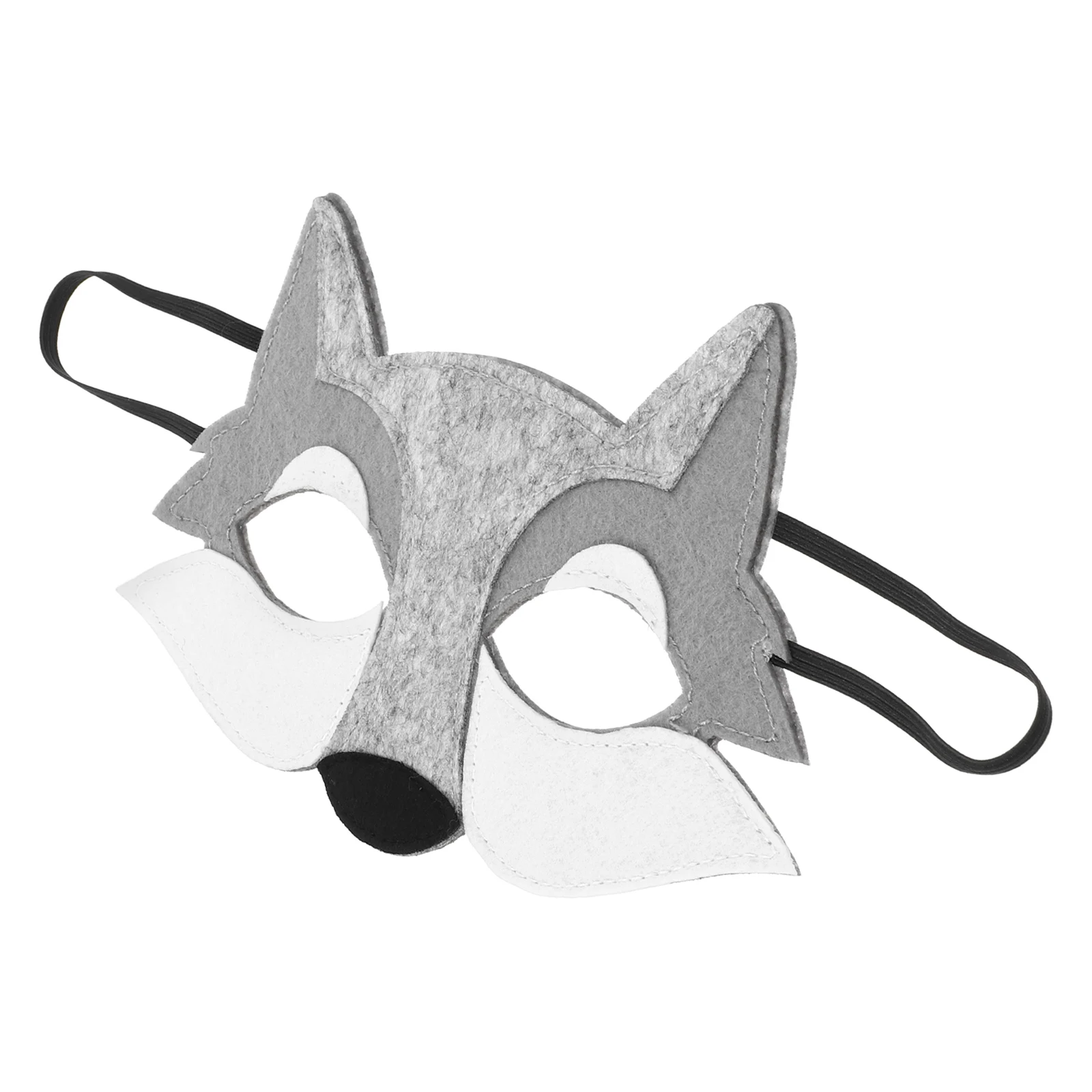 

Wolf Head Mask Felt Halloween Face Costume Cosplay Supply Party Props Accessory Realistic Design Comfortable Wear Animal Theme