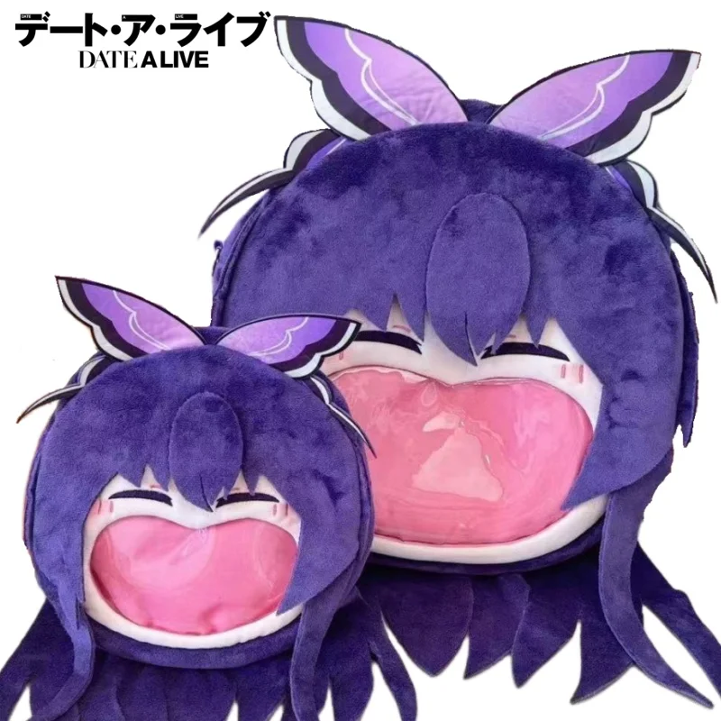 

New Date A Live Plush Backpack Cartoon Yatogami Tohka Itabag Anime Goods Holiday Gifts Translucent Badge Display Large Capacity