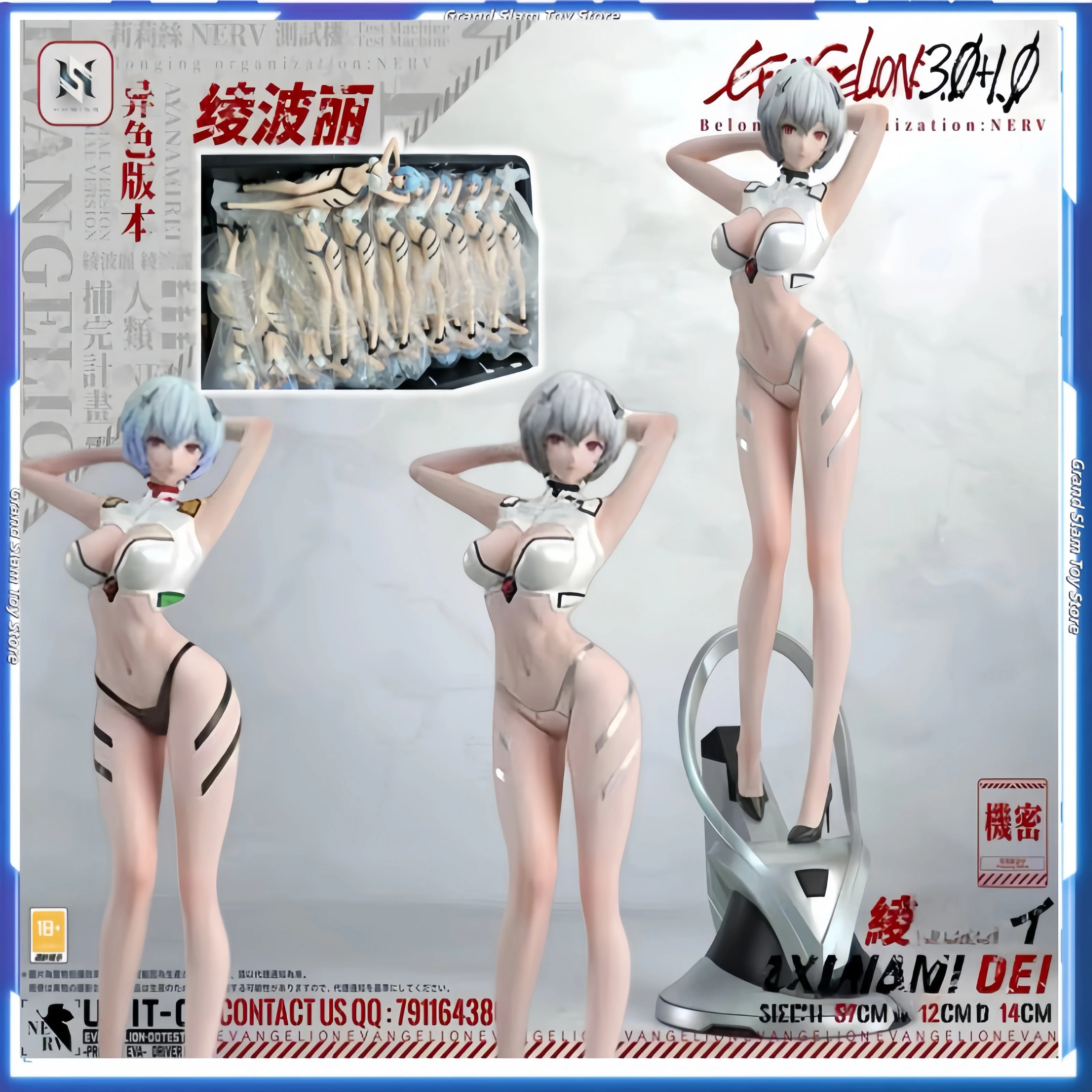 

In Stock Chassis Desktop Ornaments Short Hair Ling Ayanami Rei Gk Hand-Made Two Beautiful Girls Tide Play Decorations Toys