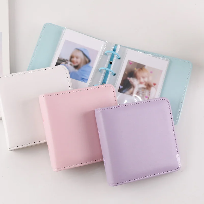 40 Pockets 3inch Photo Album Leather Cover Mini Binder Album Star Storage Book for Fujifilm Instax Mini 11/9/8/70/7s/50s/90