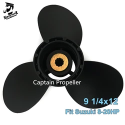 Captain Outboard Propeller 9 1/4x12 Fit Suzuki Engine DF9.9A DF8A DF15A DF20 Marine Boat Propeller Suzuki винт лодочного мотора