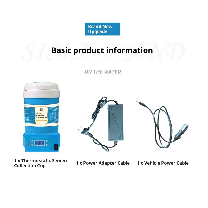 Lethealth 1 Pig Winter Semen Collection/Cow Frozen Semen Thawing Constant Temperature Built-in Battery 10 Hours 1L
