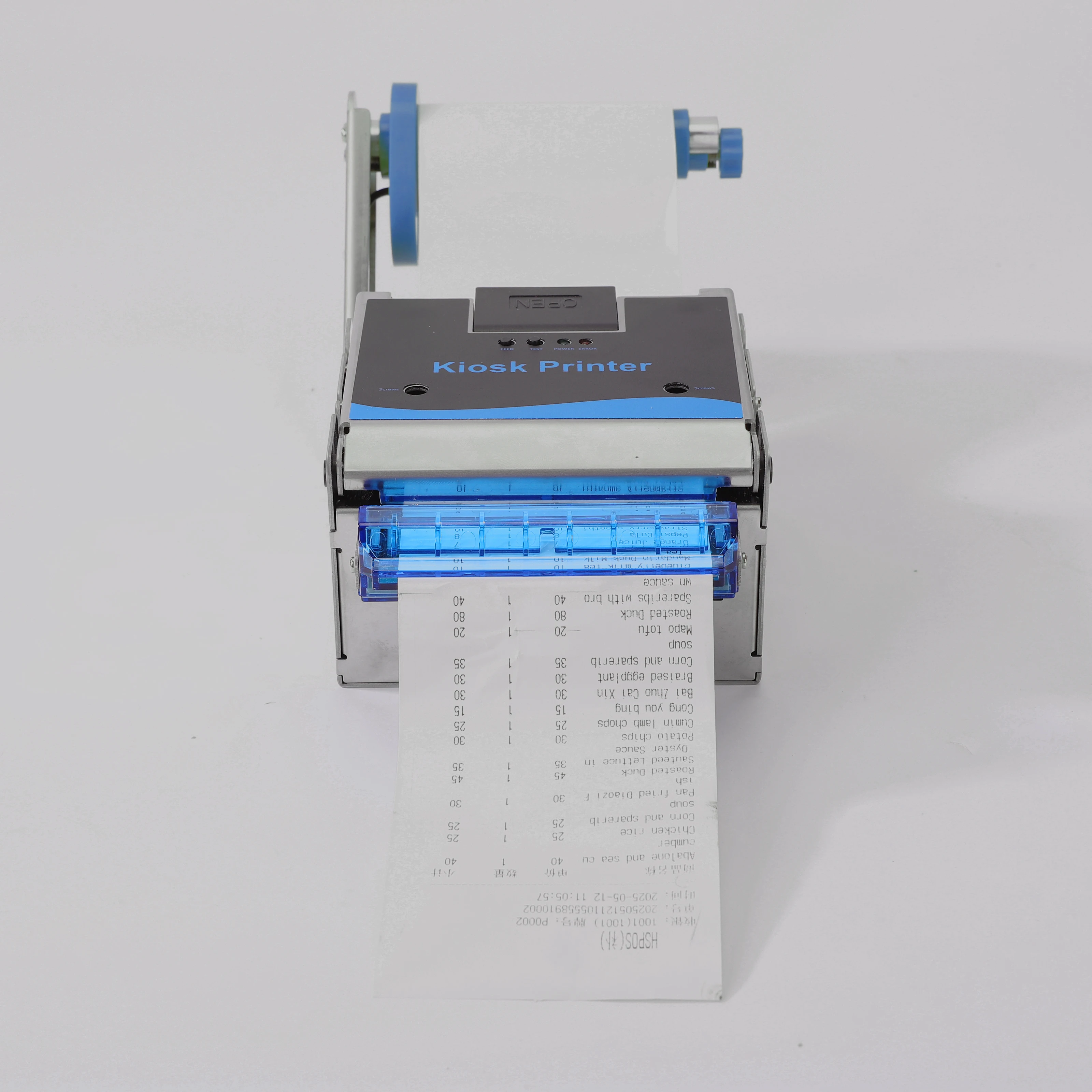 K54 Kiosk Embedded 80mm Thermal Printer Printing Stops Automatically if a Foreign Object Blocks the Paper Output Slot