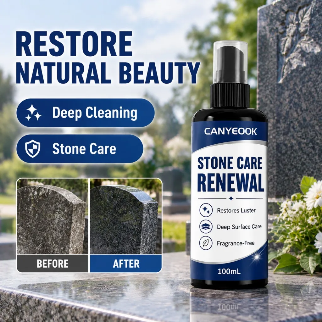 CANYEOOK CANYEOOK Gravestone Cleaner Spray 100ml, Deep Clean Weathered Stone Surfaces Easily - Aliexpress Deal